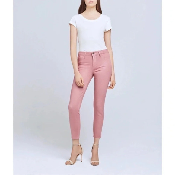 L’Agence • Margot High Rise Dusty Coated Rose Ankle Skinny - Picture 8 of 8